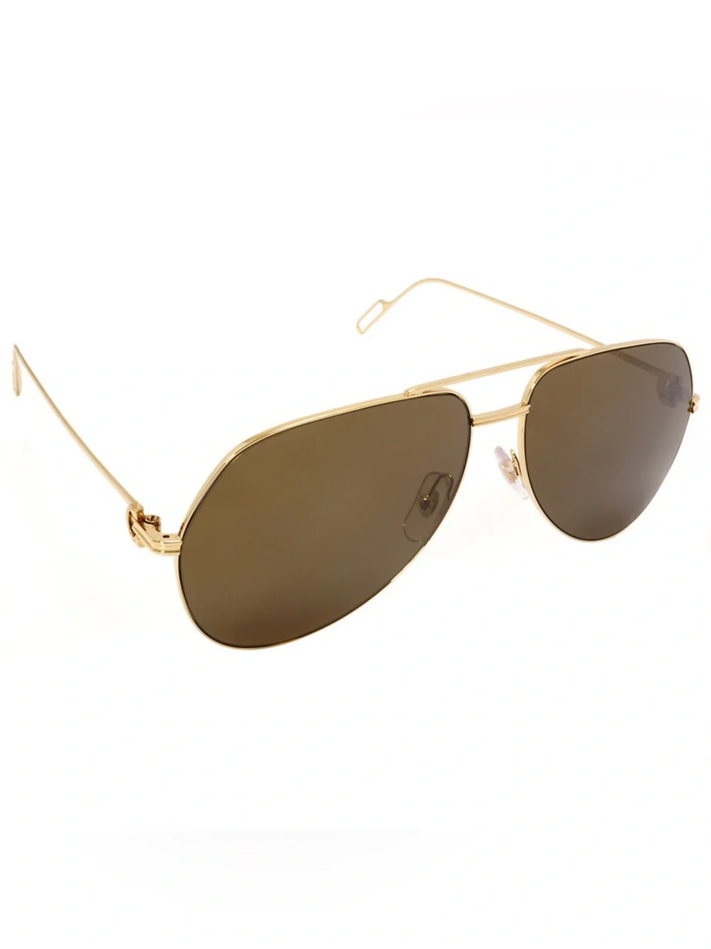 Cartier Première de Cartier CT0110S Aviator Gold Frame Sunglasses NEW $1445